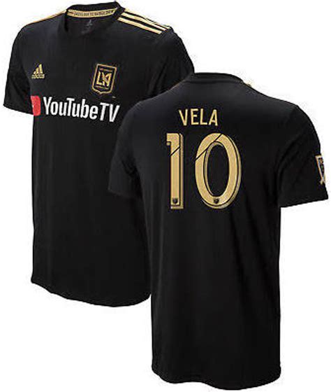 carlos vela lafc adidas 2019 primary replica player jersey black|lafc jerseys.